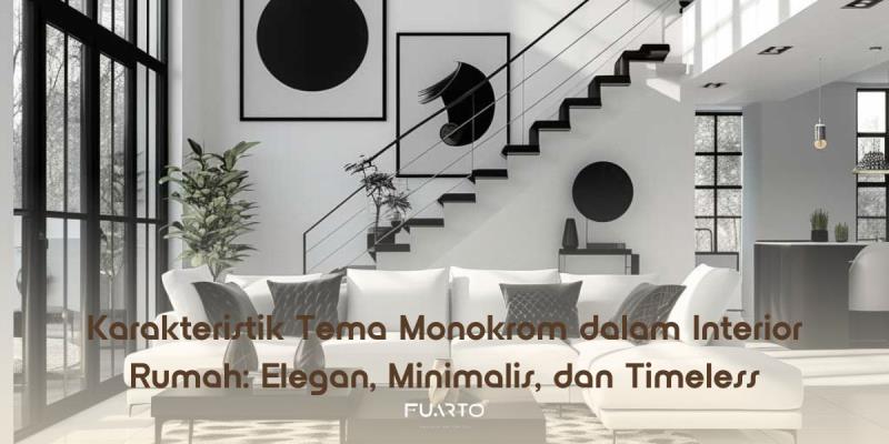Karakteristik Tema Monokrom dalam Interior Rumah: Elegan, Minimalis, dan Timeless