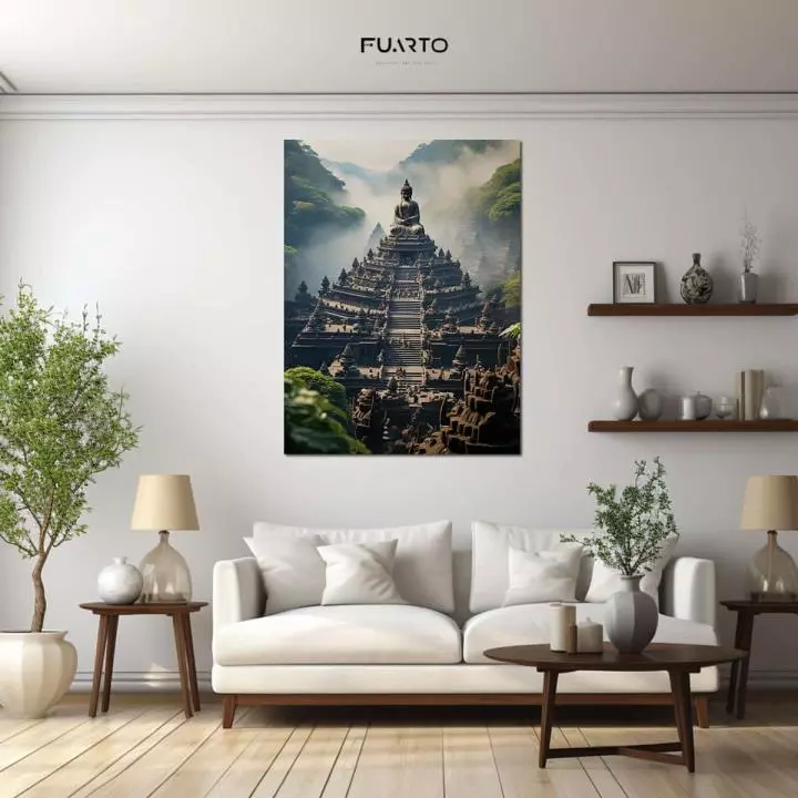 Wall Decor Kayu Gambar Candi