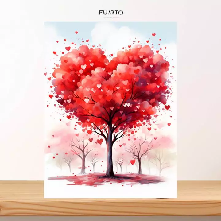 Hiasan Dinding Kayu Valentine
