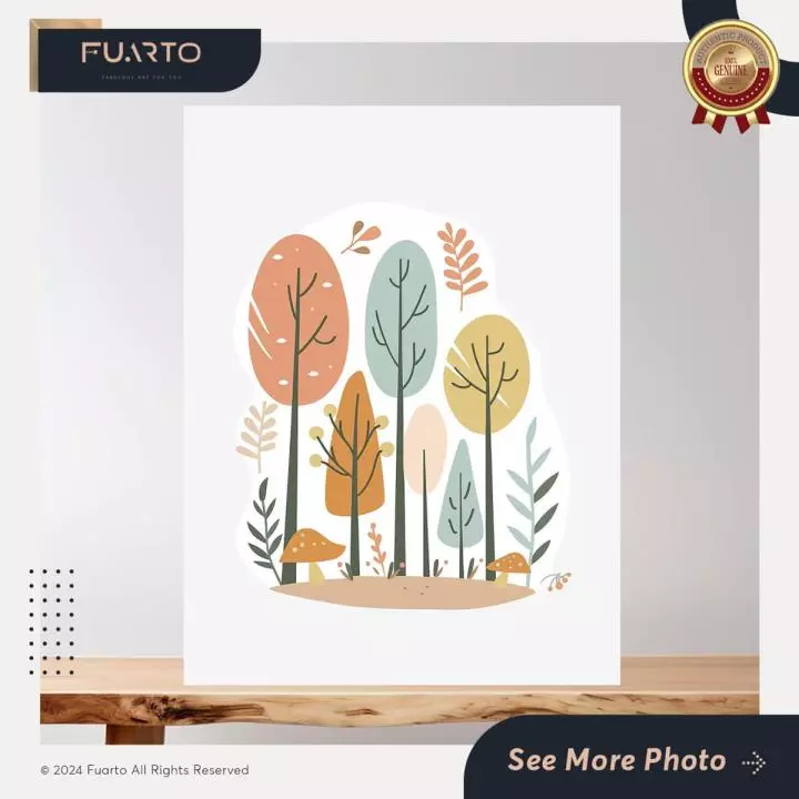 Wall Decor Kantor Kayu Pemandangan