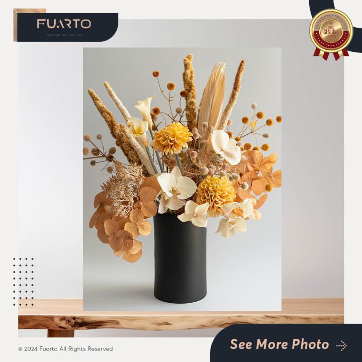 Hiasan Dinding Kantor Pampas Vase