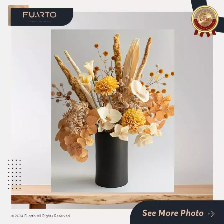 Hiasan Dinding Kantor Pampas Vase