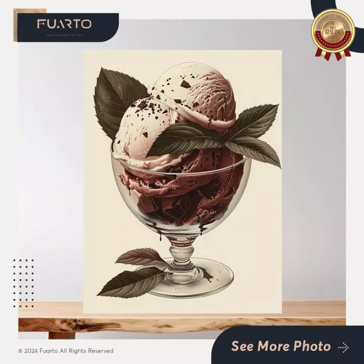 Wall Decor Kayu Cafe Ice Cream