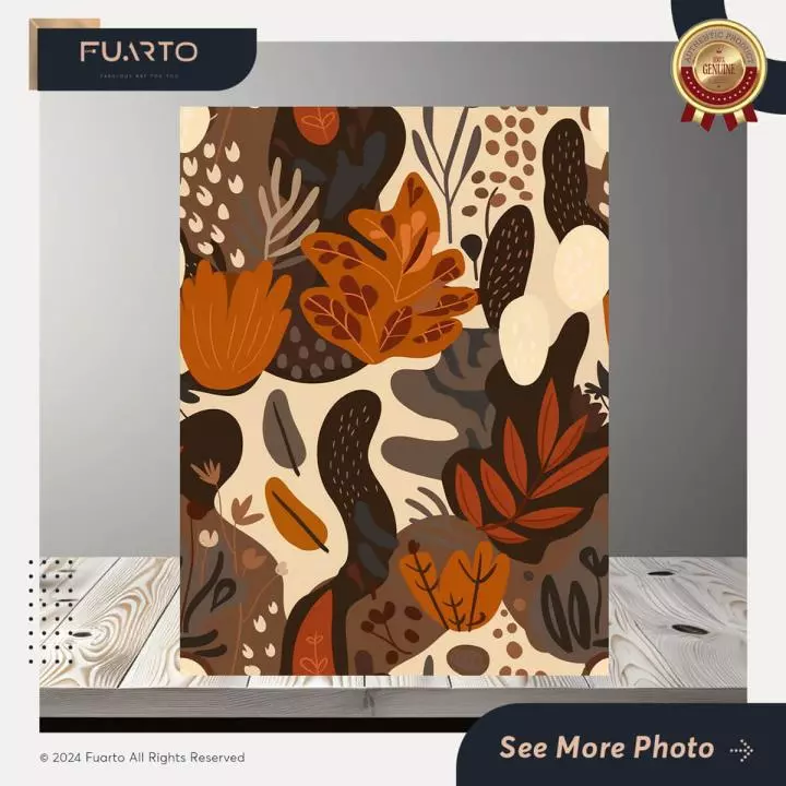 Wall Decor Kayu Abstrak Tropic Flower