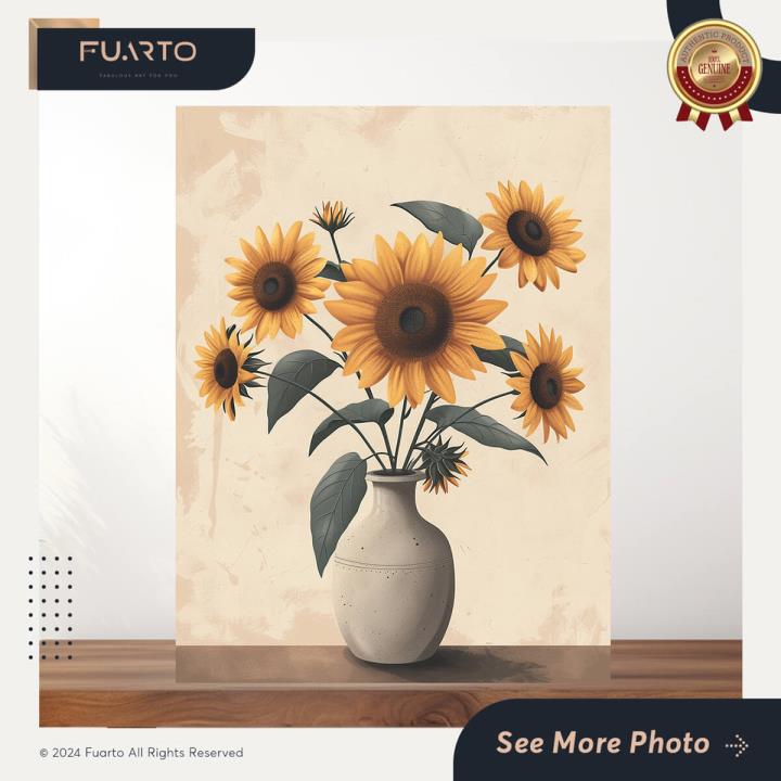 Wall Decor Kayu Sunflower