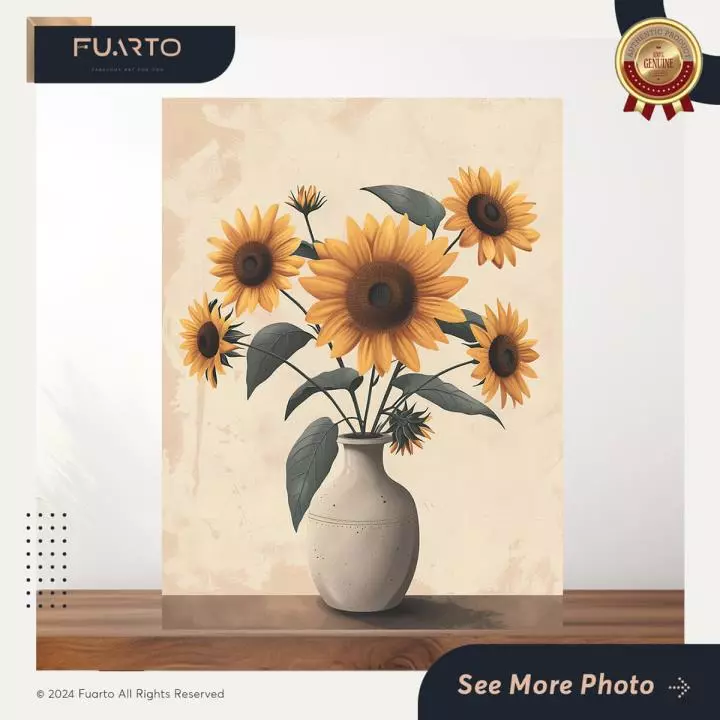 Wall Decor Kayu Sunflower