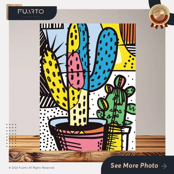 Wall Decor Pop Art Kaktus