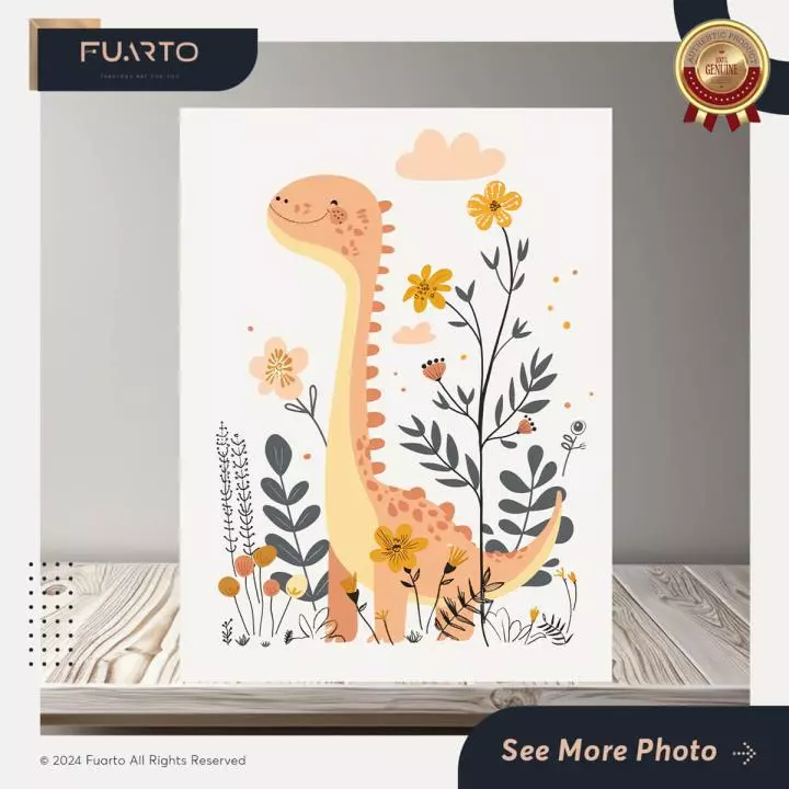 Hiasan Dinding Kayu Home Dinosaurus