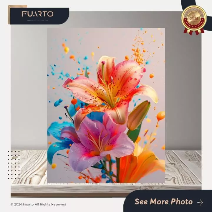 Wall Decor Gambar Bunga