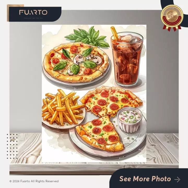 Pajangan DInding Gambar Makanan