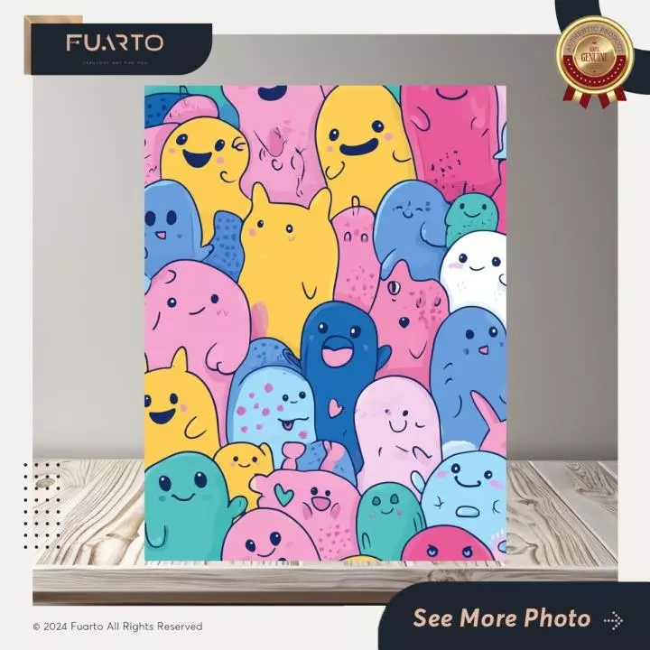 Pajangan Dinding Doodle Monster
