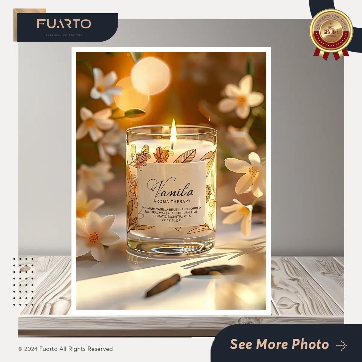 Wall Decor Candle Aesthetic