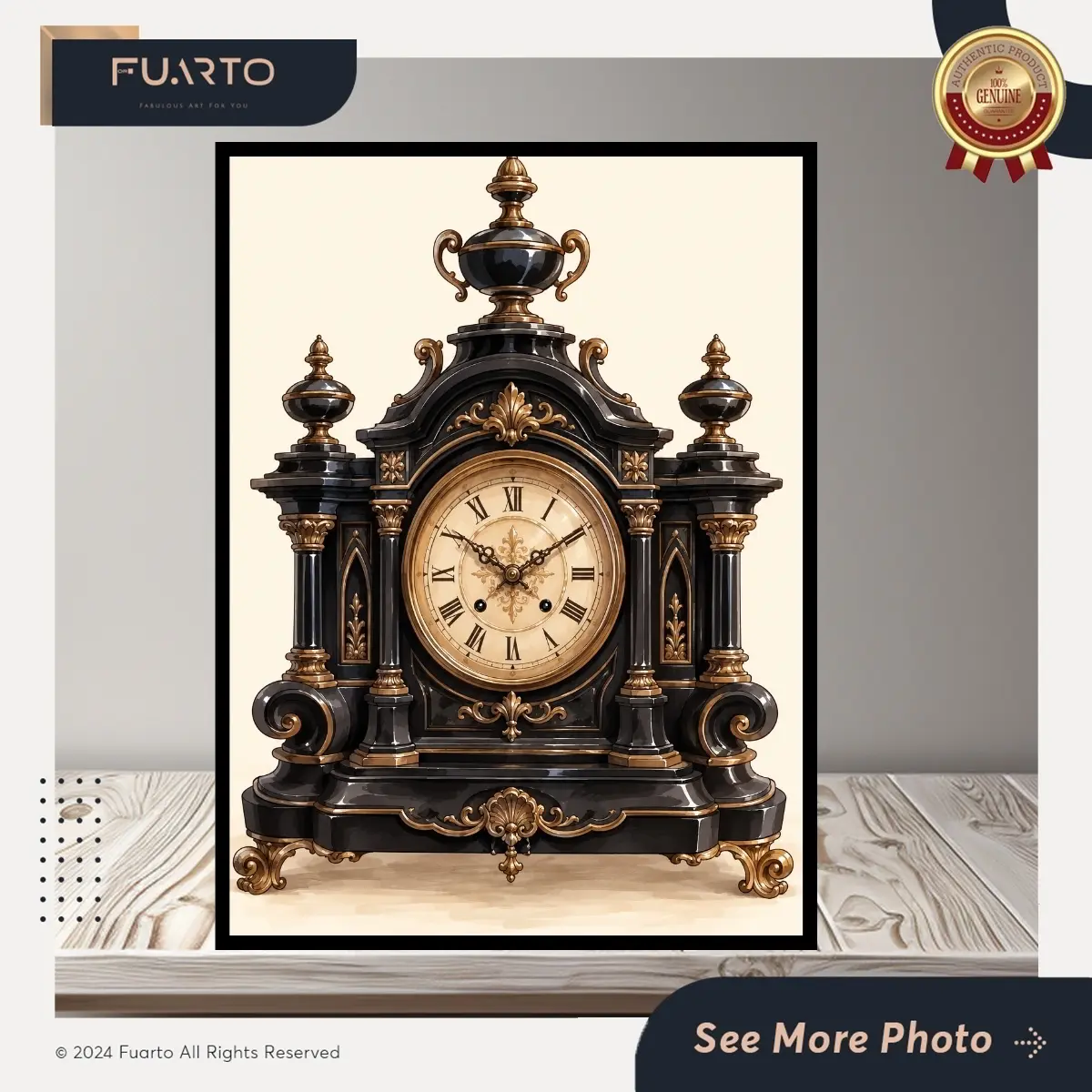 Wall Decor Jam Antik Klasik